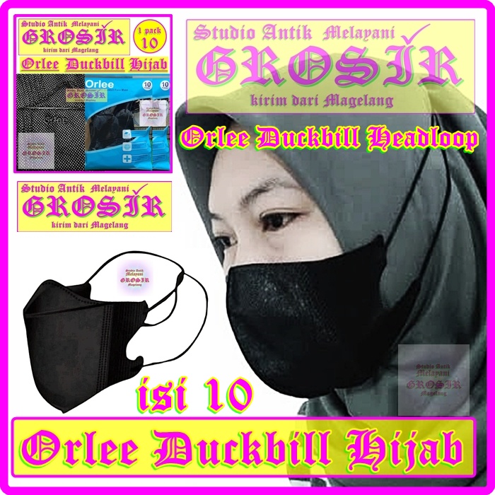 Jual ORLEE DUCKBILL Hijab Isi 10 - 24900- MASKER HIJAB - MASKER ORLEE ...