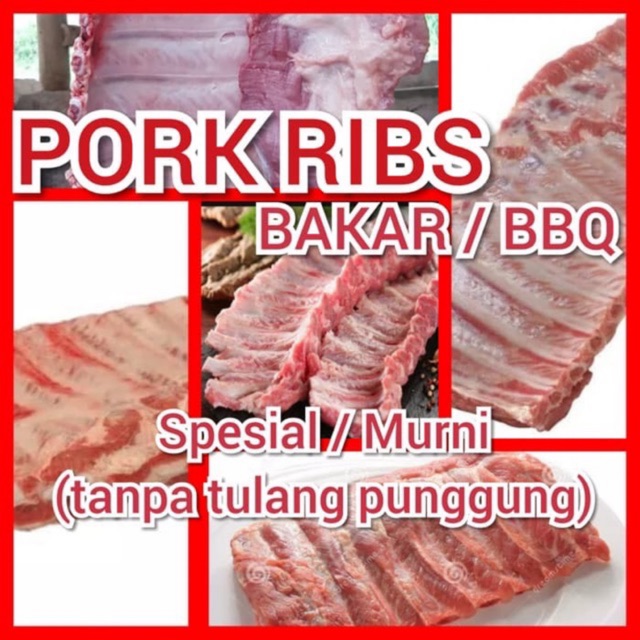 IGA BABI MURNI SPESIAL ( PORK RIBS ) 1 KG