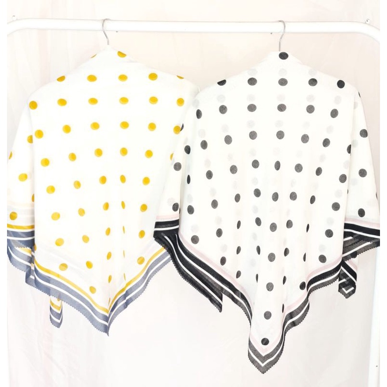 POPPY VOAL KATUN MOTIF / KERUDUNG POLKADOT