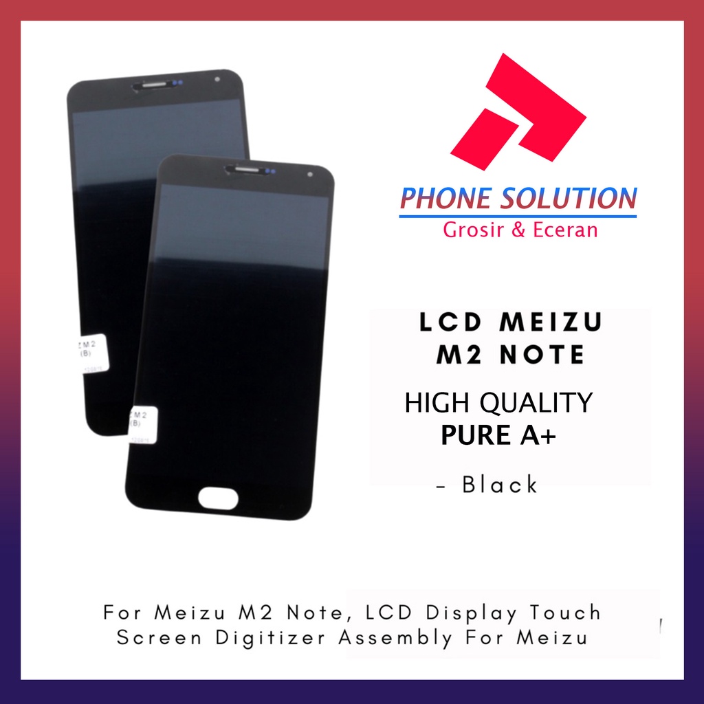 LCD Meizu M2 Note Original Fullset Touchscreen // Supplier LCD Meizu - Garansi 1 Bulan