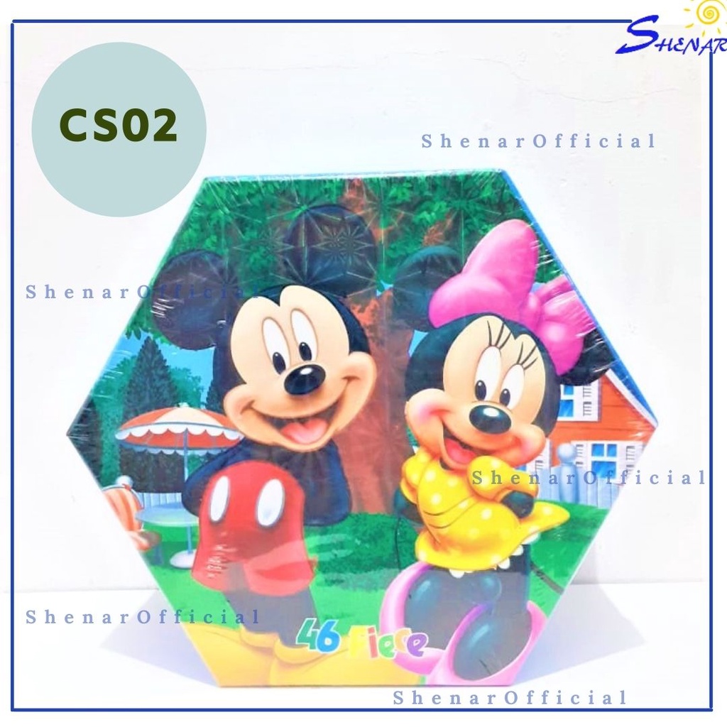 SHENAR, CRAYON SET 46 PCS / CRAYON WARNA KARAKTER KARTUN / PENSIL WARNA ANAK / ALAT MELUKIS , SHENARCORNER168