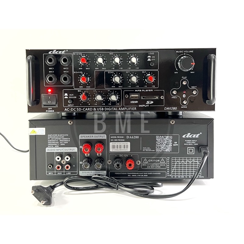 AMPLIFIER DAT DA 6280 AMPLI DAT DA6280 DAT 6280 ORIGINAL