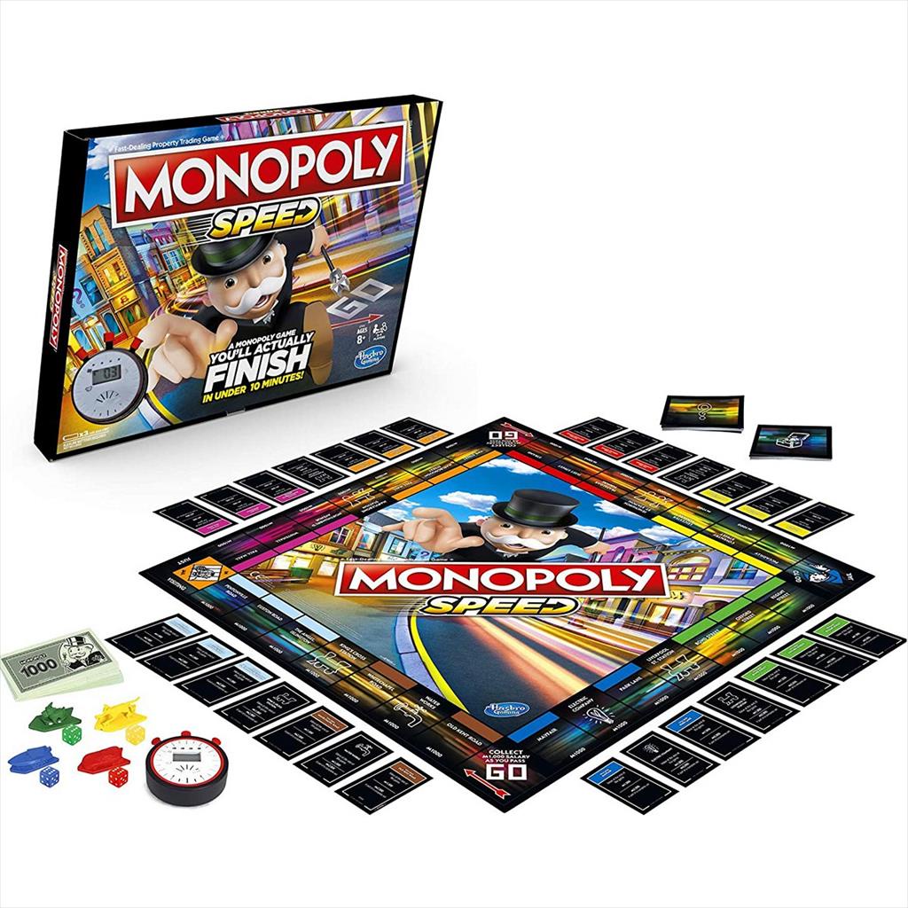 Hasbro Board Game E7033 Monopoly Speed