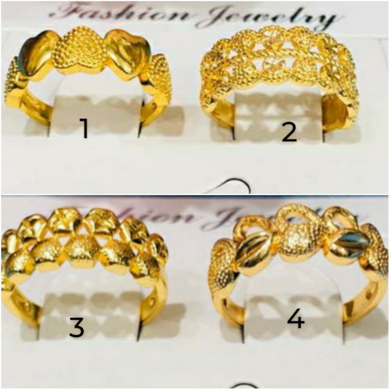 Fourfashion Cincin Casual Dewasa Xuping Motif Kekinian YT151