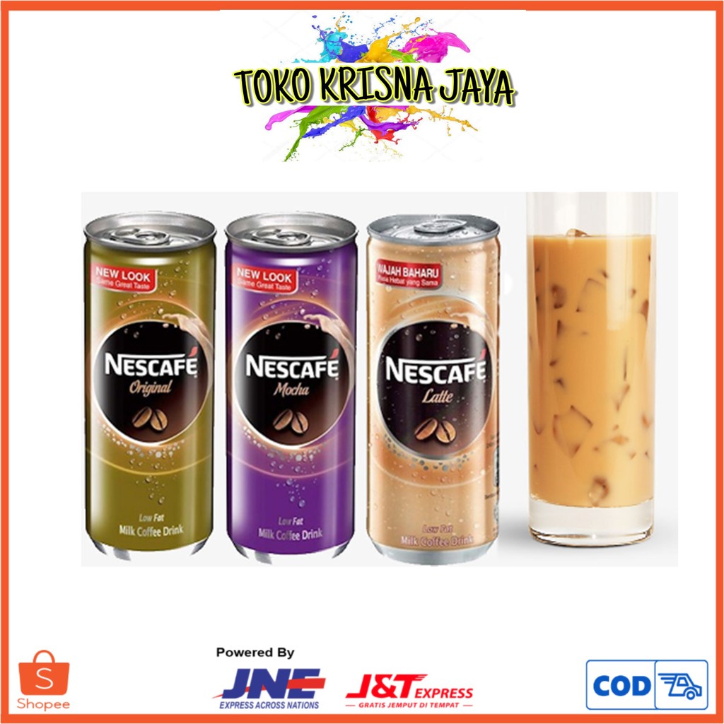 

MINUMAN NESCAFE KALENG RASA ORIGINAL | LATTE | MOCHA KEMASAN 240ML