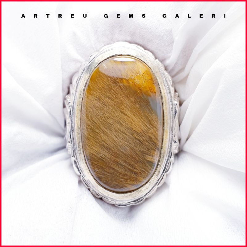 Batu Cendana Serat Emas. batu kecubung batu anggur batu gambar batu zamrud batu pandan bayu kalimaya