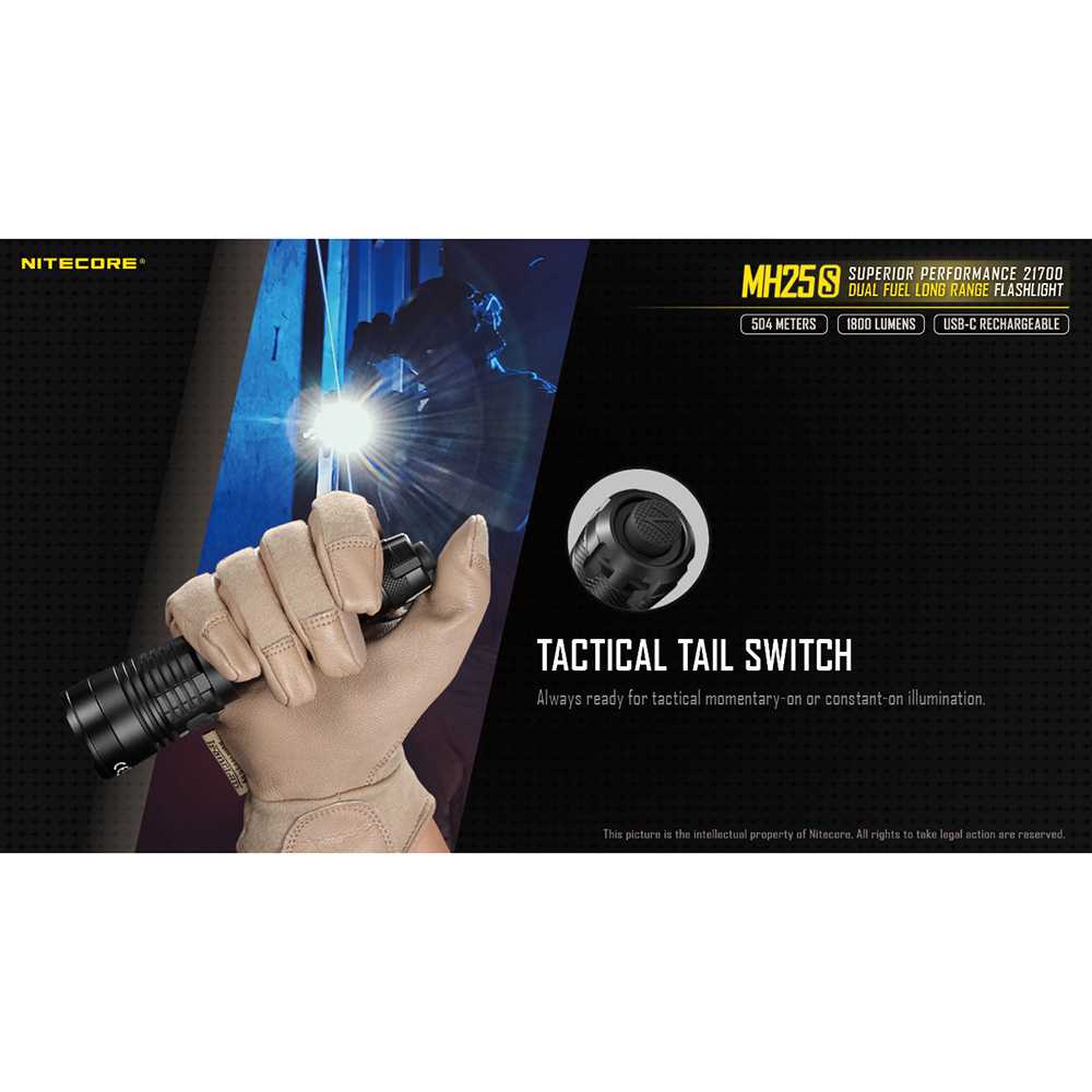 IDN TOOLS - NITECORE MH25S Senter LED Luminus SST-40-W 1800 Lumens