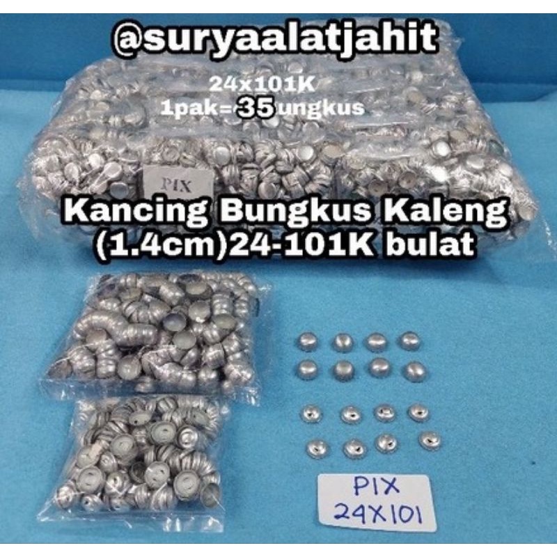 Kancing Kaleng 24x101B/1.4cm Bulat =rp.22.000/1bks