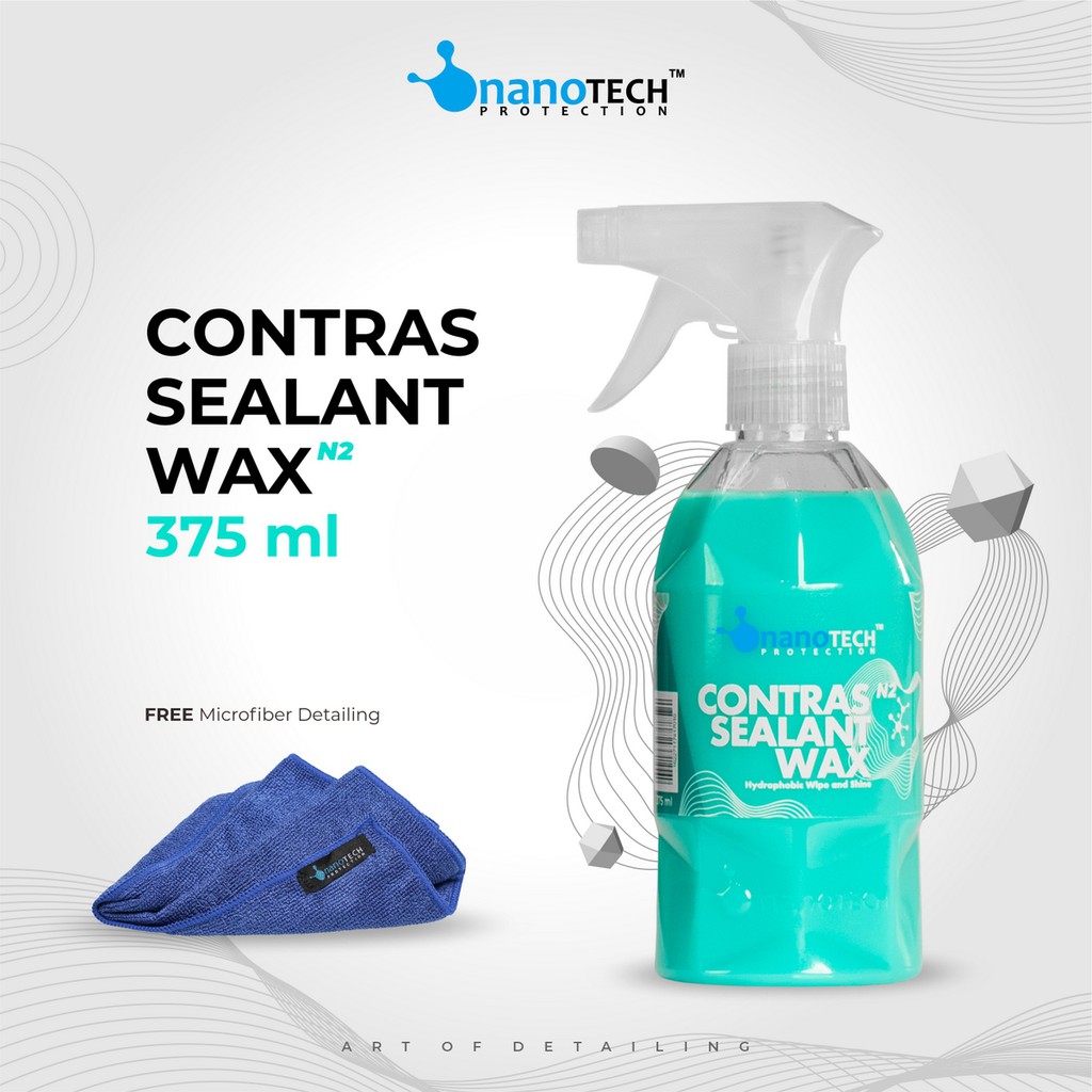 CONTRAS SEALANT WAX - nanoTECH PROTECTION - Pengkilap Mobil Motor Efek Daun Talas - Wax Mobil Motor - Nano Ceramic Coating - Paint Protection - Perawatan Coating - Menyamarkan Baret Halus - Sealent Wax - Sealant Guard