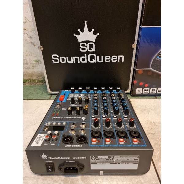 mixer audio soundqueen queen4 queen 4 4CH bluetooth usb sound card original