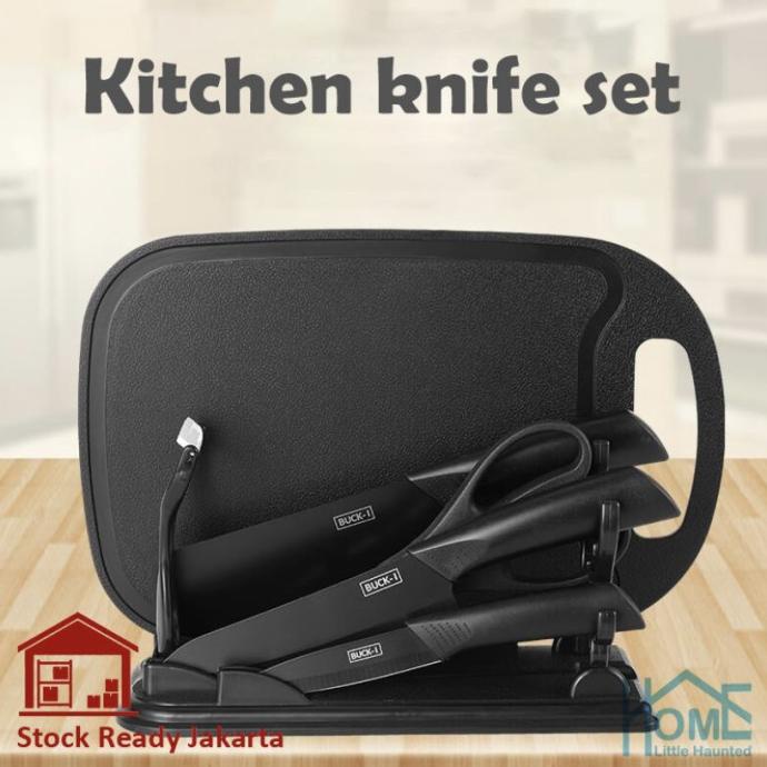 Pisau Set Black Baja Hitam Super Premium masih banyak