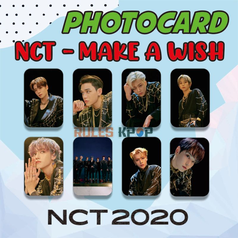 8 lbr - [ READY STOCK ] Bisa COD - PAKET PHOTOCARD NCT U MAKE A WISH PHOTO CARD NCT 2020 MAKE A WISH