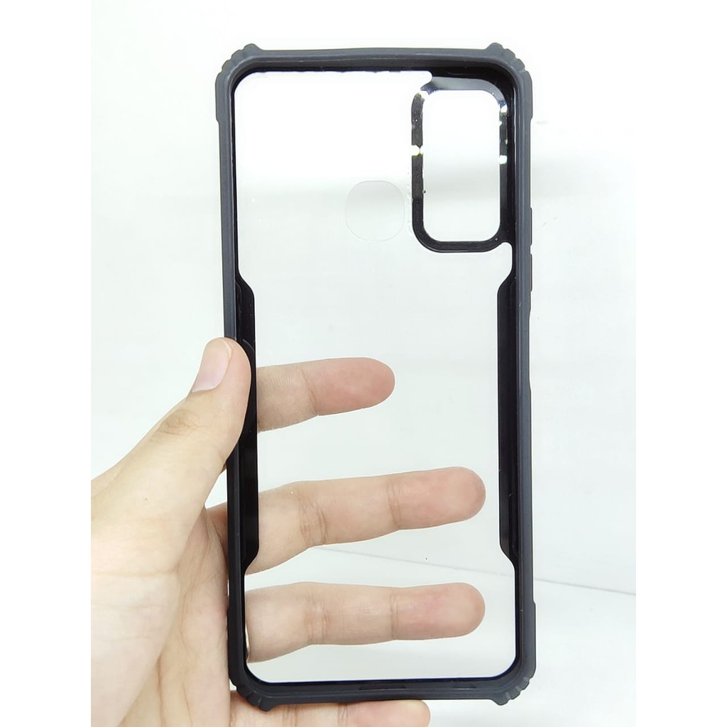 Anti Shocking Infinix Hot 9 X655 6.6 Inch Hardcase List Hitam Acrylic Case