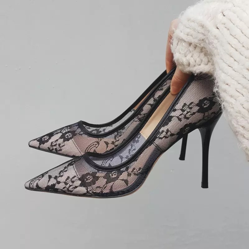 Sepatu heels lace wedding shoes
