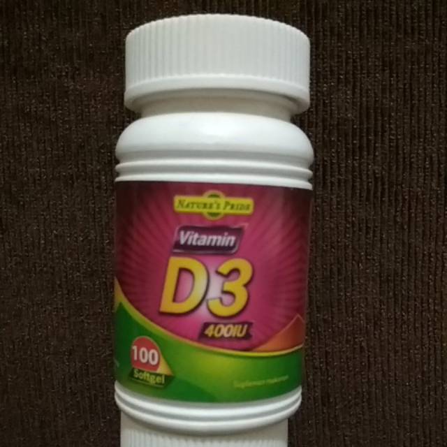 Vitamin D3 400IU Nature's Pride 100 softgel