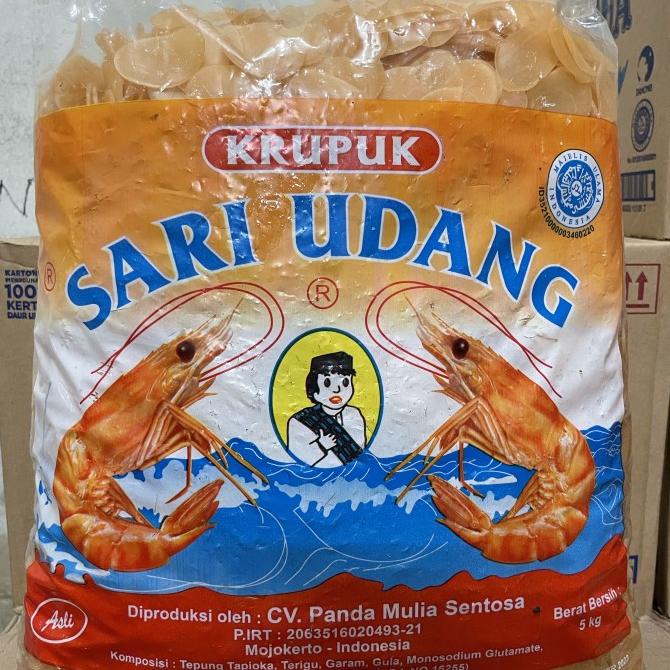 

Krupuk Sari Udang 5Kg. Khusus Gojek Dan Grab