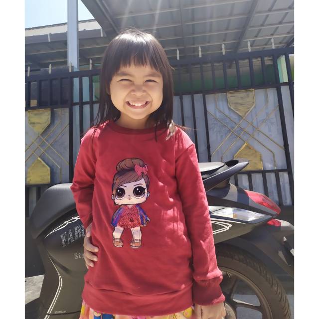 Sweater LED anak/Sweater Nyala/Hero dan LOL Usia 2-6 tahun