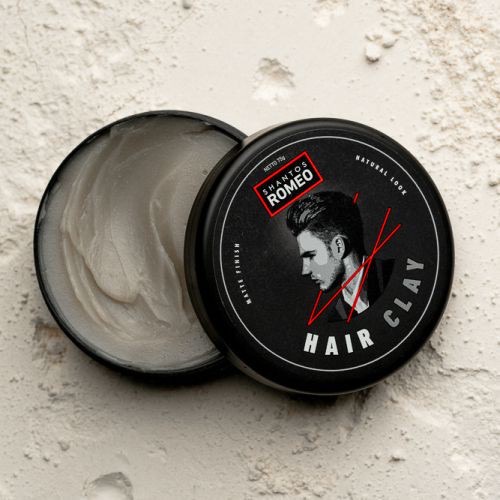 Shantos Romeo Hair Clay Pomade 75gr BPOM Free Sisir