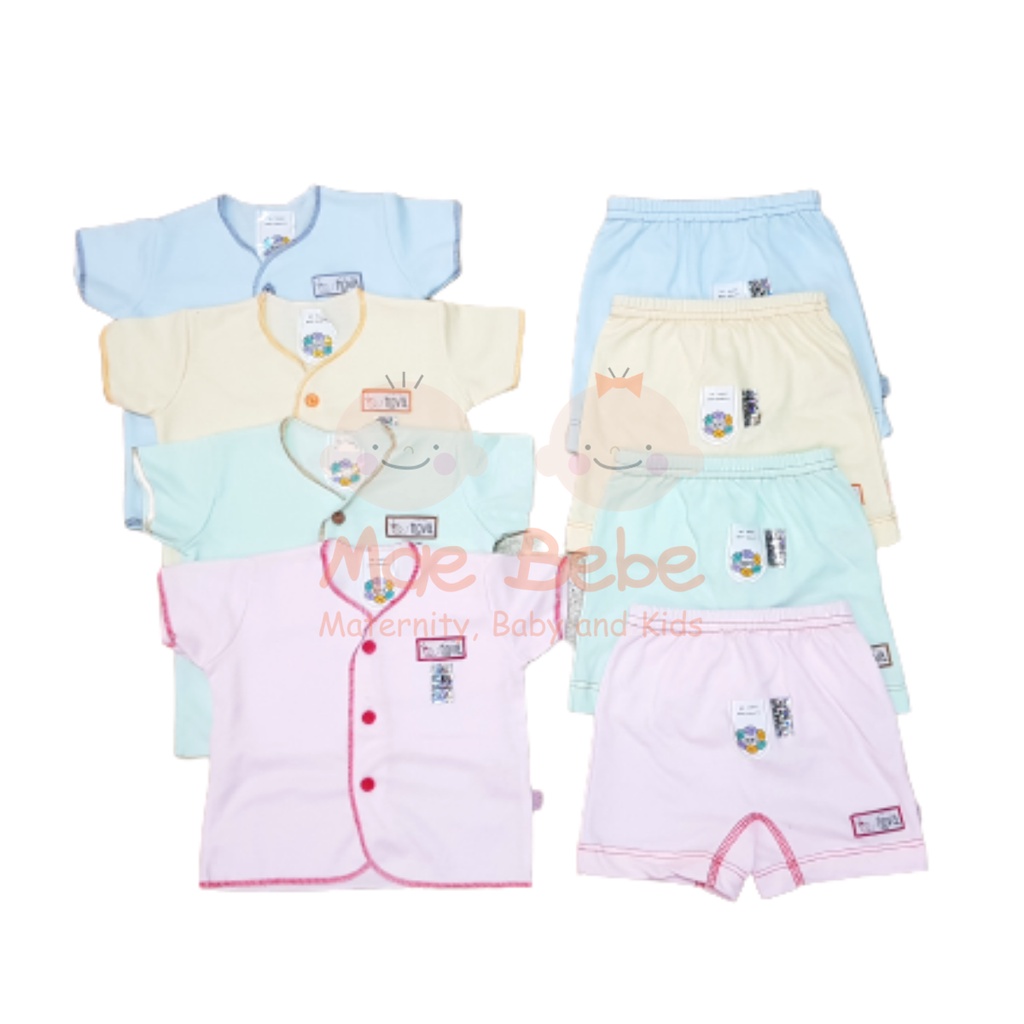 [Size NB SML]  Nova Baby Polos Warna Setelan Pendek Celana Pendek