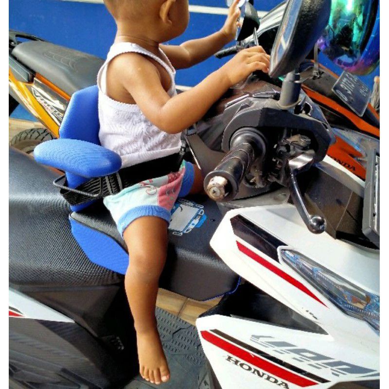 Jual PROMO Jok Sandaran Boncengan Anak VARIO Lengkap SeatBelt Jok Motor