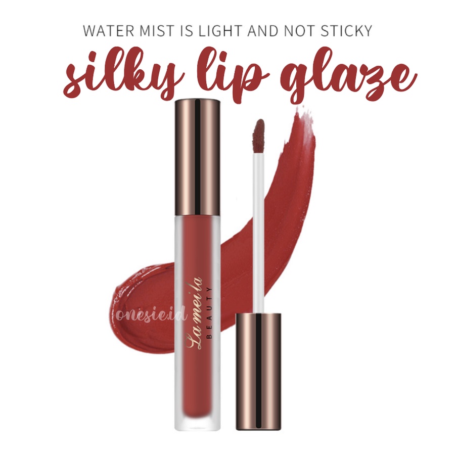 LAMEILA Silky Lip Glaze Lipstik Pelembab Pewarna Bibir Cair Lipstik LA063 1029