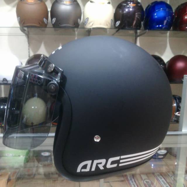 Helm ARC premium (hitam dof)