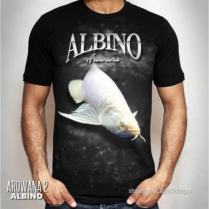 KAOS IKAN ARWANA ALBINO Arowana Fish Baju Kaos Arwana Hobby Keren PREMIUM Distro Custom Kaos Satuan