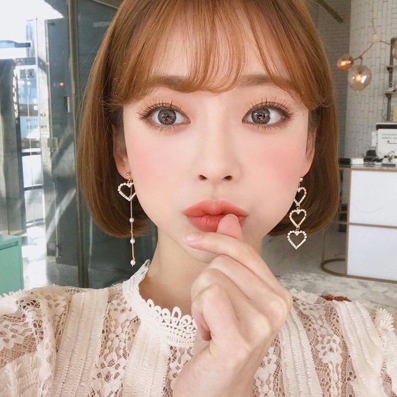 2020 baru berbentuk hati anting-anting wanita panjang anggun online influencer anting-anting kepriba