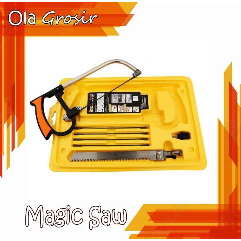 Magic saw gergaji set gergaji kayu gergaji besi gergaji plastik