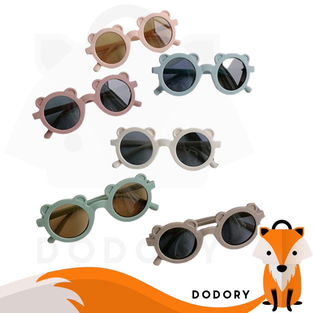 DODORY K712 Kacamata Fashion Anak Bentuk Telinga Beruang Kids Sunglasses Style