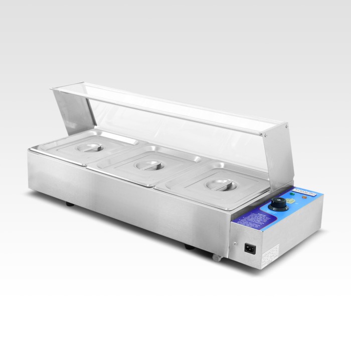 warmer-food- penghangat makanan food warmer bain marie 3 tray tomori - teb-3 -food-warmer.