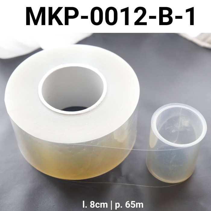 

MKP-0012-B-1 PLASTIK MIKA PINGGIRAN KUE CHEESE CAKE TIRAMISU 8CM X 65M BERKUALITAS TINGGI