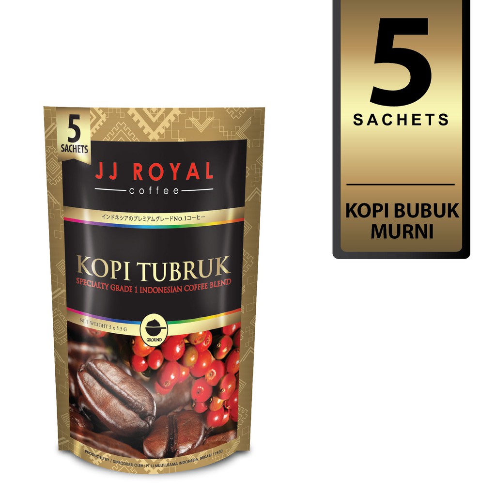 JJ Royal Coffee Kopi Tubruk Pure Inner Bag isi 5 Sachets | Shopee Indonesia