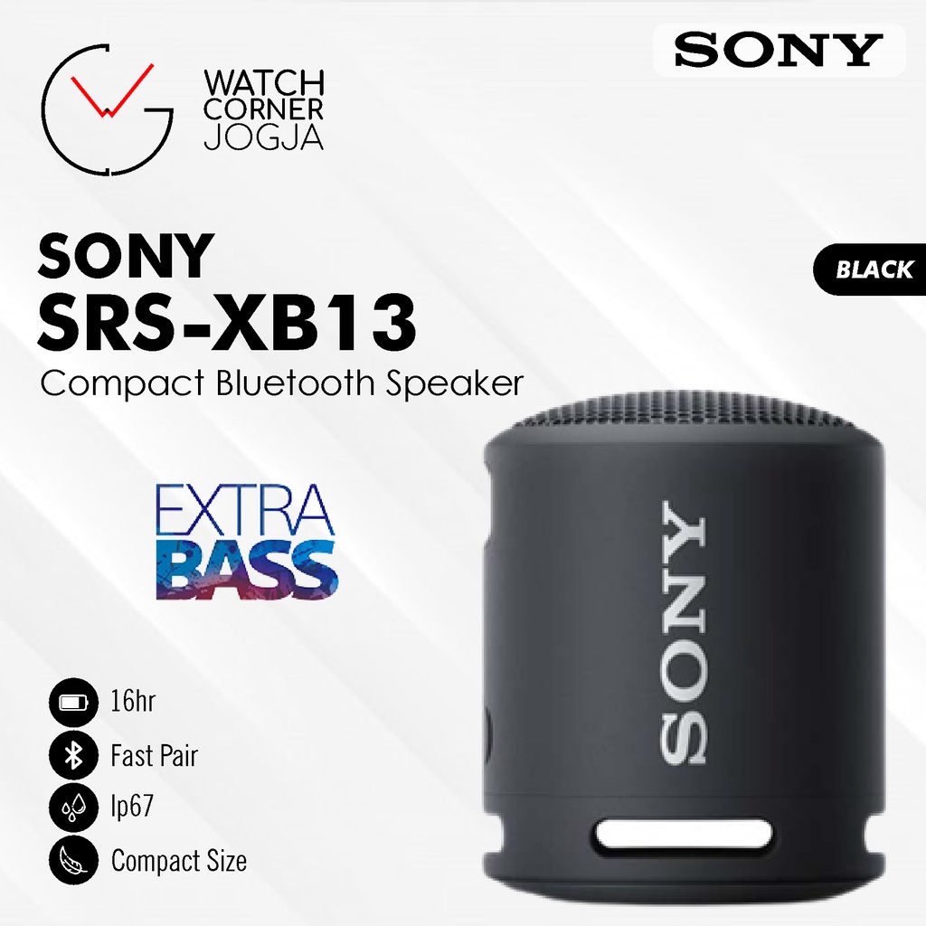 SONY SRS-XB13 / SRS XB13 EXTRA BASS Portable Bluetooth Speaker ORIGINAL GARANSI