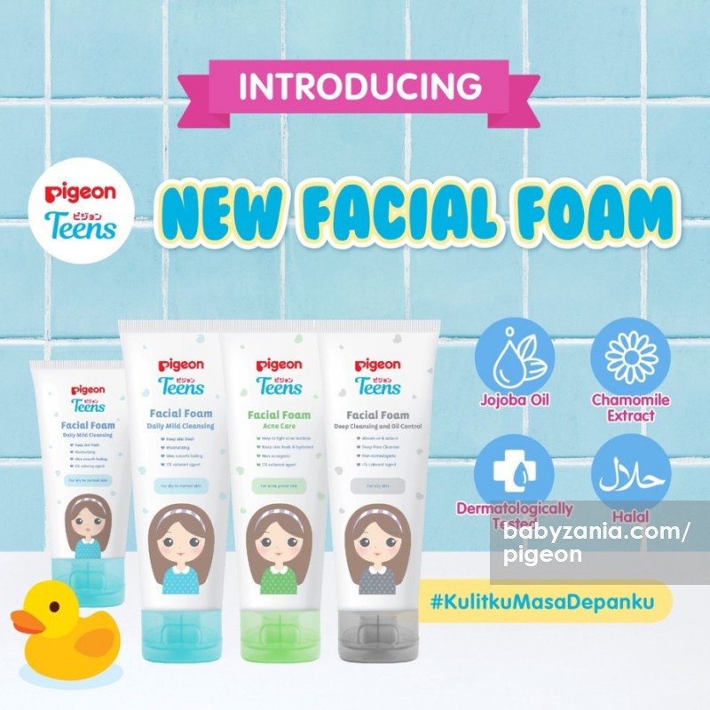 PIGEON TEENS Facial Foam | Moisturizer | Face Powder | Compact Powder | Jelly Tint BPOM HALAL