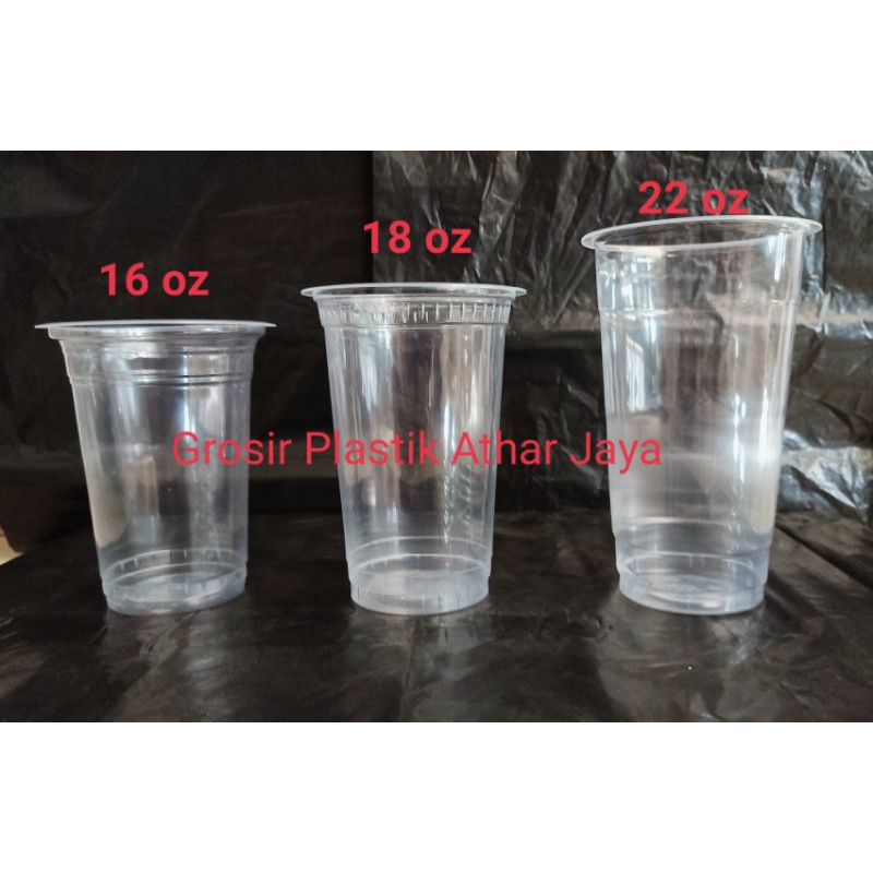 Plastik Cup Murah / Gelas Plastik / Cup Plastik / Cup 16 Oz / Cup 18 Oz / Cup 22 Oz