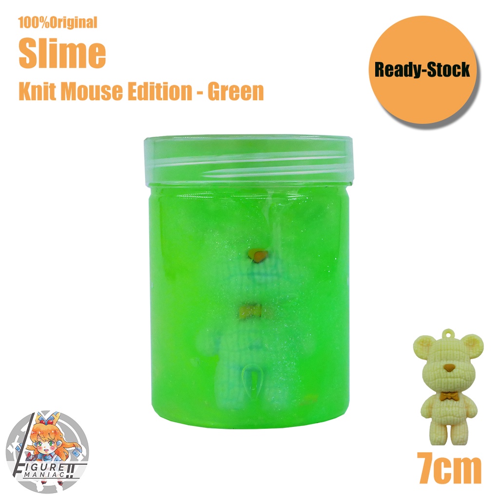 Mainan Anak - Slime Mini Knit Mouse Tabung Edition 7 cm Import Premium