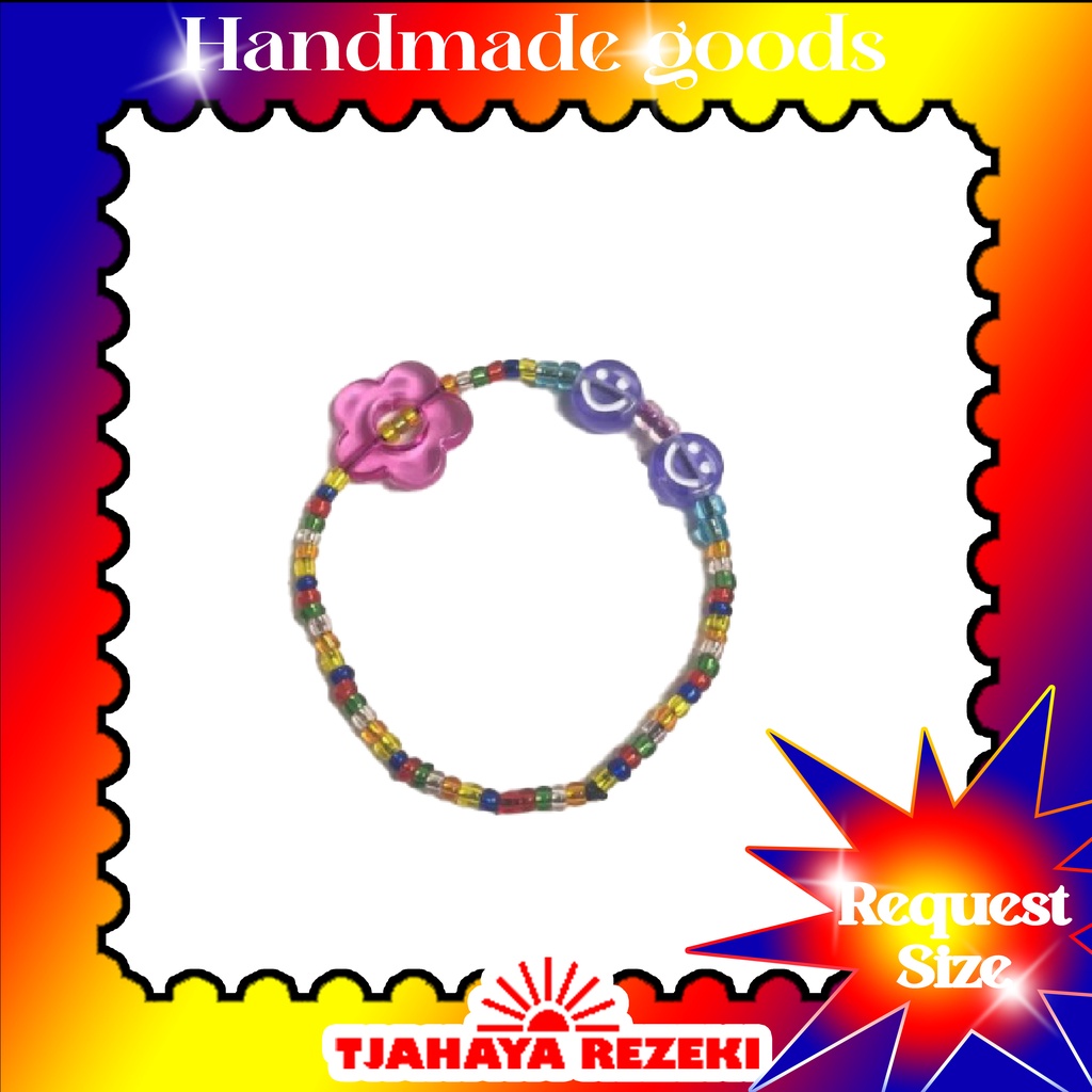 Tja Sprinkels bracelet / Gelang hitam polos / Gelang tali polos / gelang tali satin  / gelang cowok 