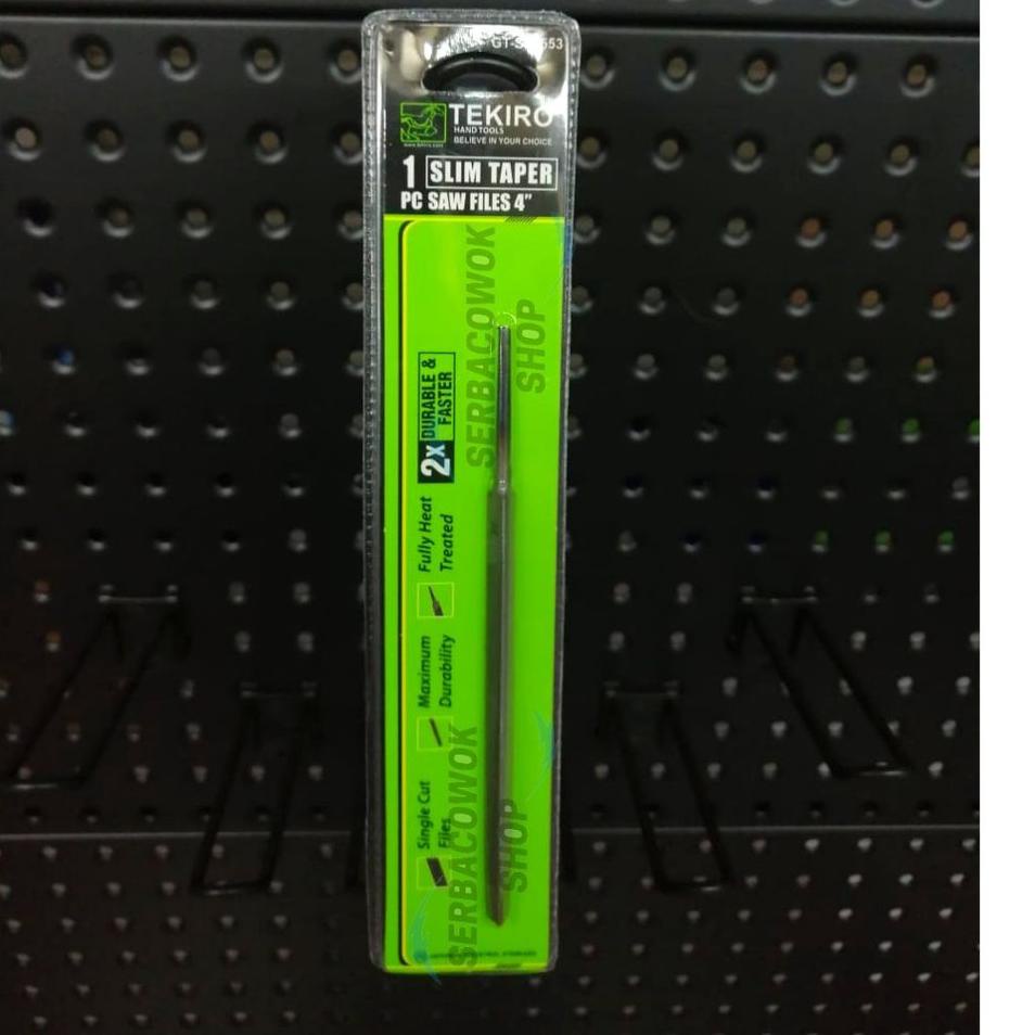 Import Terbaik Tekiro Kikir Segitiga Slim Taper Slim Files 4 Inch Kikir Gergaji Termurah Berkualitas