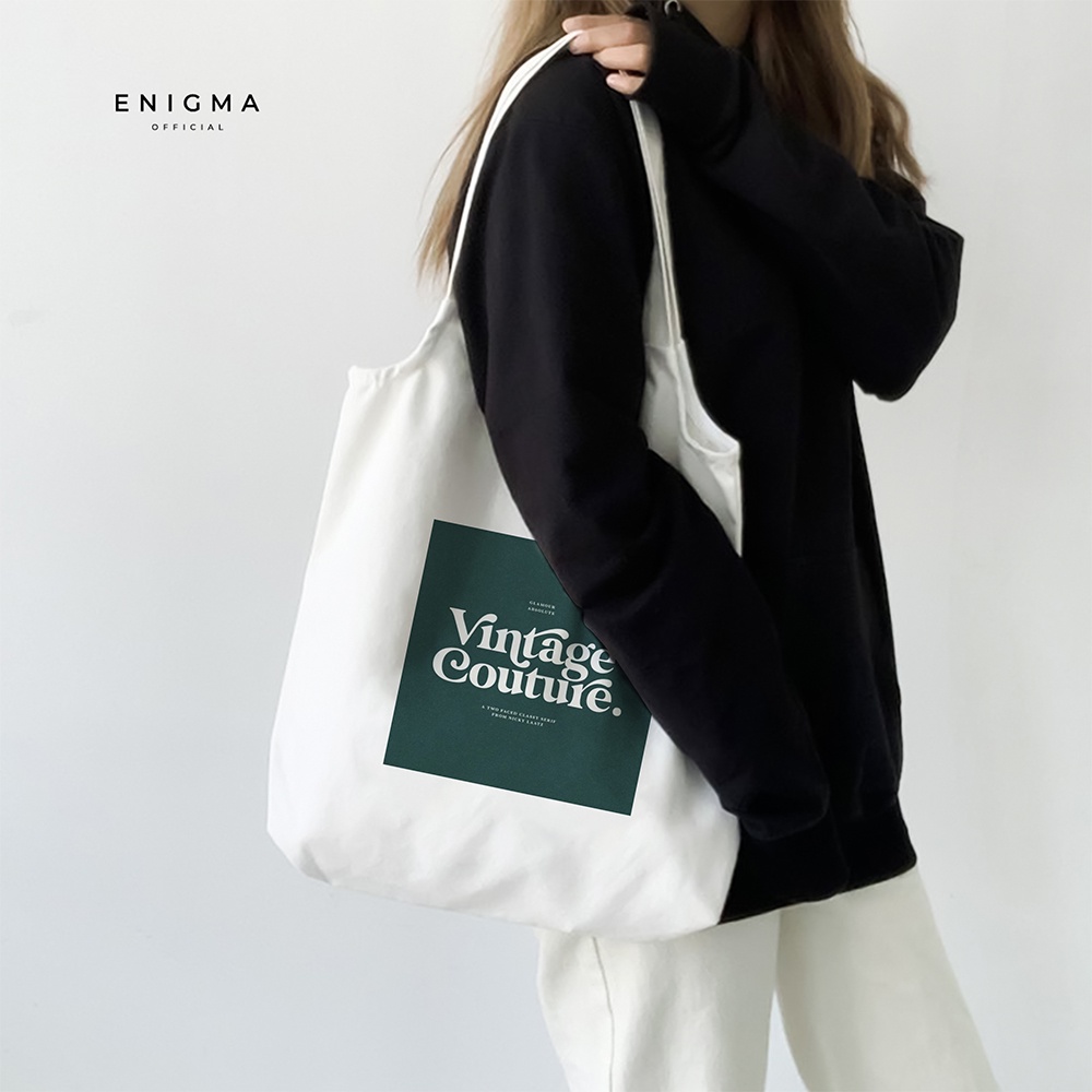 TERBARU TOTEBAG KANVAS PREMIUM ENIGMA TAS WANITA TOTE BAG WANITA TOTEBAG AESTHETIC