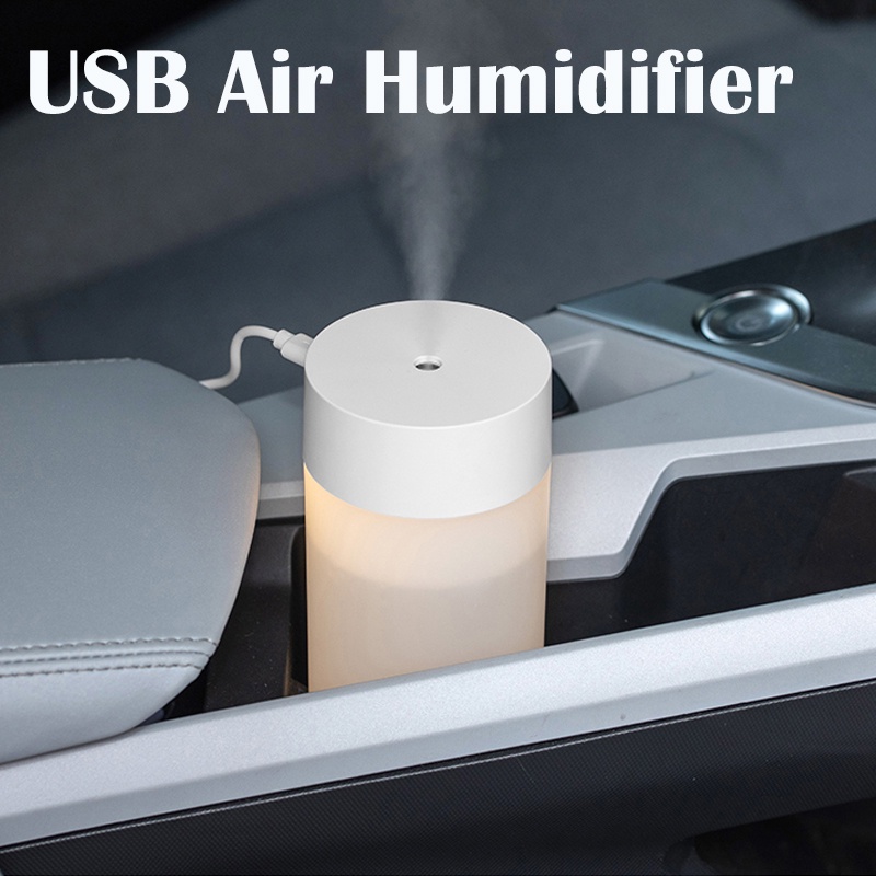 YUN Air  Humidifier Diffuser Portable Pelembab Udara with LED Light Warna/ Purifier Udara Air Aroma Therapy Mini/ Humidifier Purifier Untuk Bayi 260 Ml/ Cool Mist Purifier Mobil/ Water Purifier Aroma Terapi Set  Oil Minyak Esensial Aromaterapi