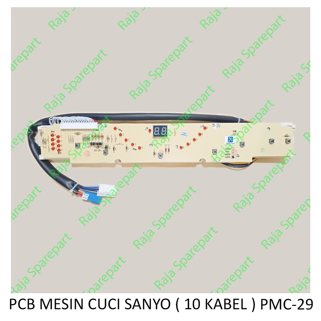 PCB/ Modul Mesin Cuci Sanyo S808 10 Kabel ( ASW85SB ASW86SB )PMC-29