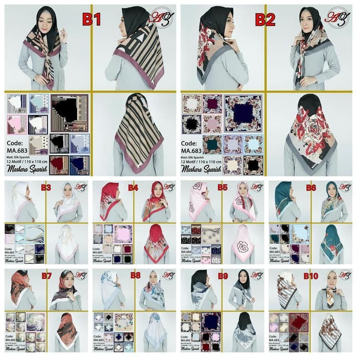 New Trend HIJAB AZARA MOTIF SAUDI - HIJAB AZARA TURKEY - HIJAB AZARA MAKSMARA