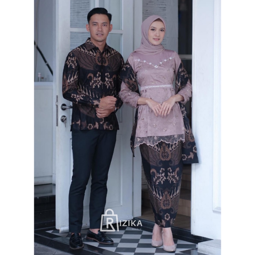 Kebaya Couple Modern Kebaya Wisuda Lamaran Baju Tunangan Batik Brukat Terbaru Baju Couple Pasangan Kondangan Terbaru 2022