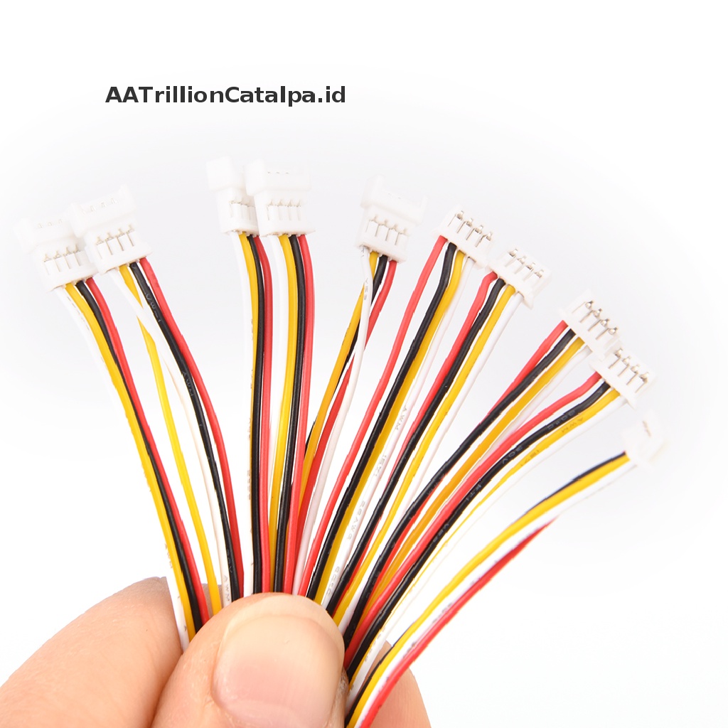 Aatrillioncatalpa 5 Pasang plug Konektor Micro JST GH 1.25 2-pin Ke 6-pin Male &amp; Female Dengan Kabel
