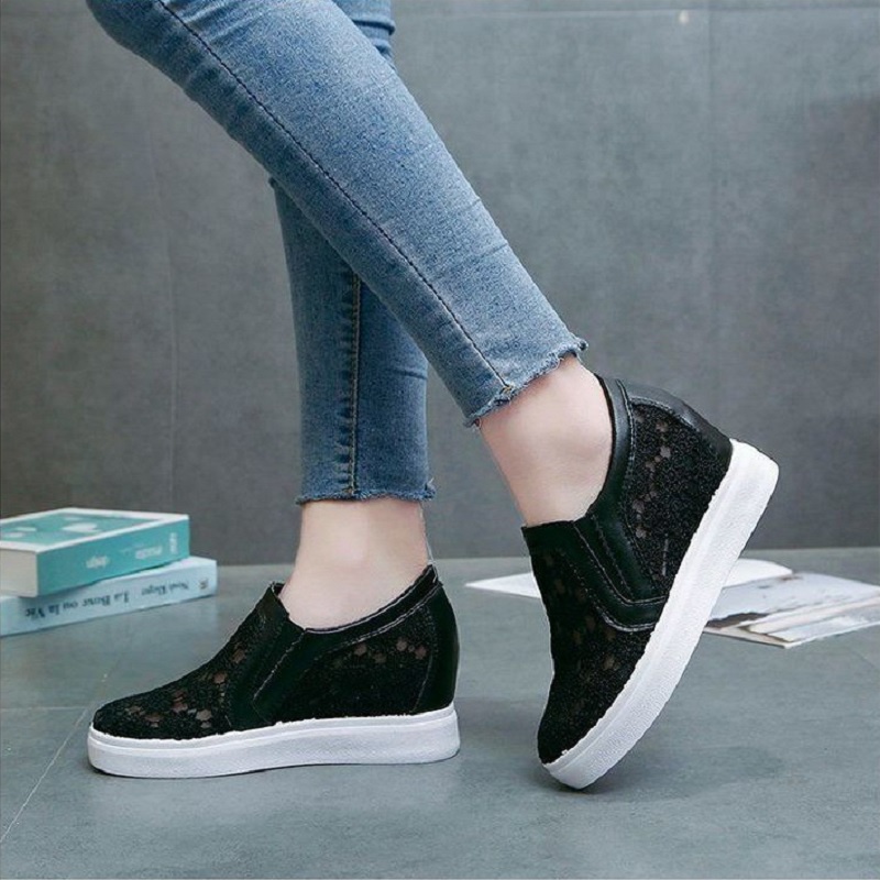 20064 Sepatu Wedges Wanita Import Murah Women Fashion Korea