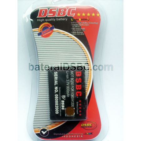 Baterai DSBC DP Motorola BQ50 untuk A1200 V360 W208 W220 KRZR K3 V360 W375 ROKR E2