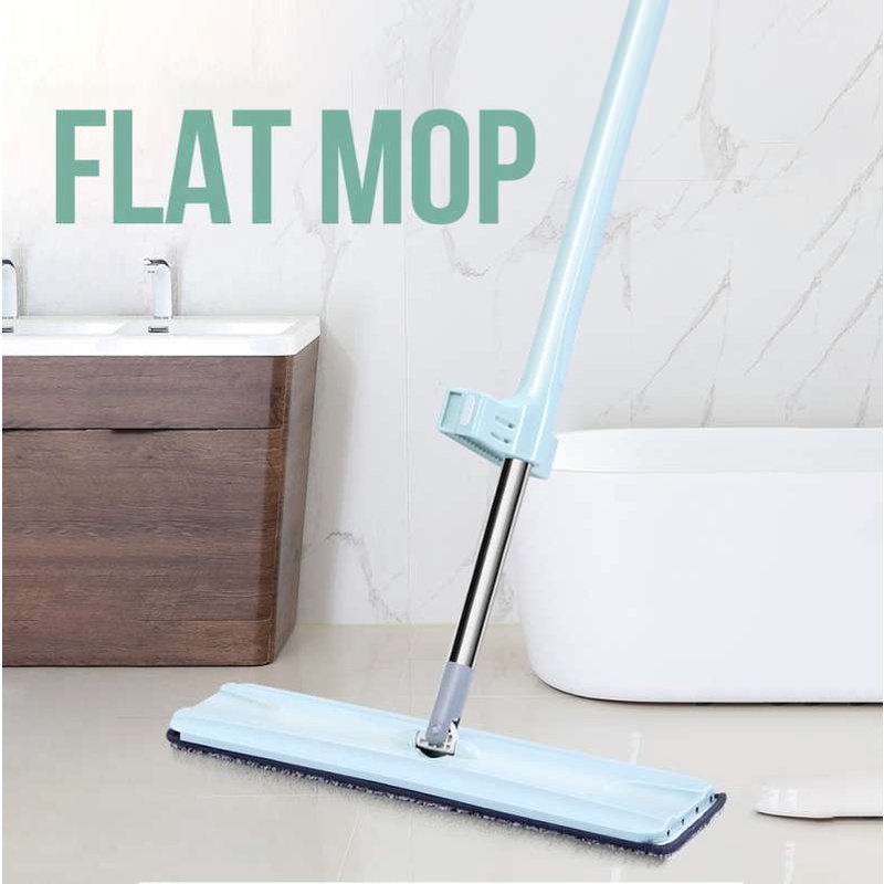 Alat Pel Lantai Standing Flat Mop Pengering Praktis Pel Microfiber / Alat Pel Microfiber Lantai 360 Derajat Standing Cooger Pengering Free Refill Original / Alat Pel Lantai Lipat Pengering Spin Mop Flat Multifungsi dan Praktis