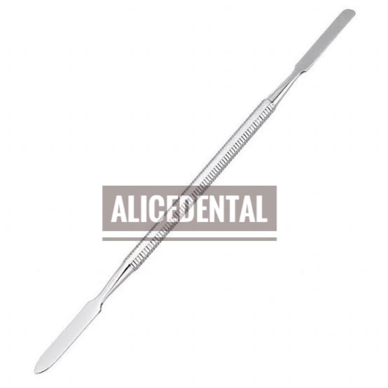 Dental spatula semen logam cement spatle spatel instrument mixing aduk bahan tambal gigi stainless steel