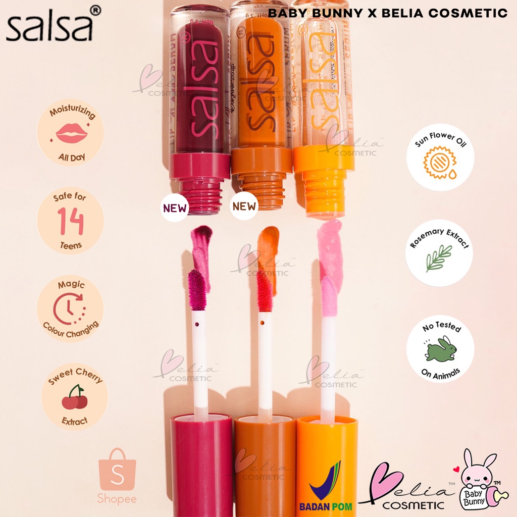 ❤ BELIA ❤ SALSA Lip Glow Serum (✔️BPOM) Lippie Serum Bibir | BABY BUNNY